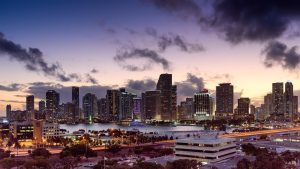 Home Strand en skyline van Miami tijdens een onvergetelijke rondreis Florida 9 dagen